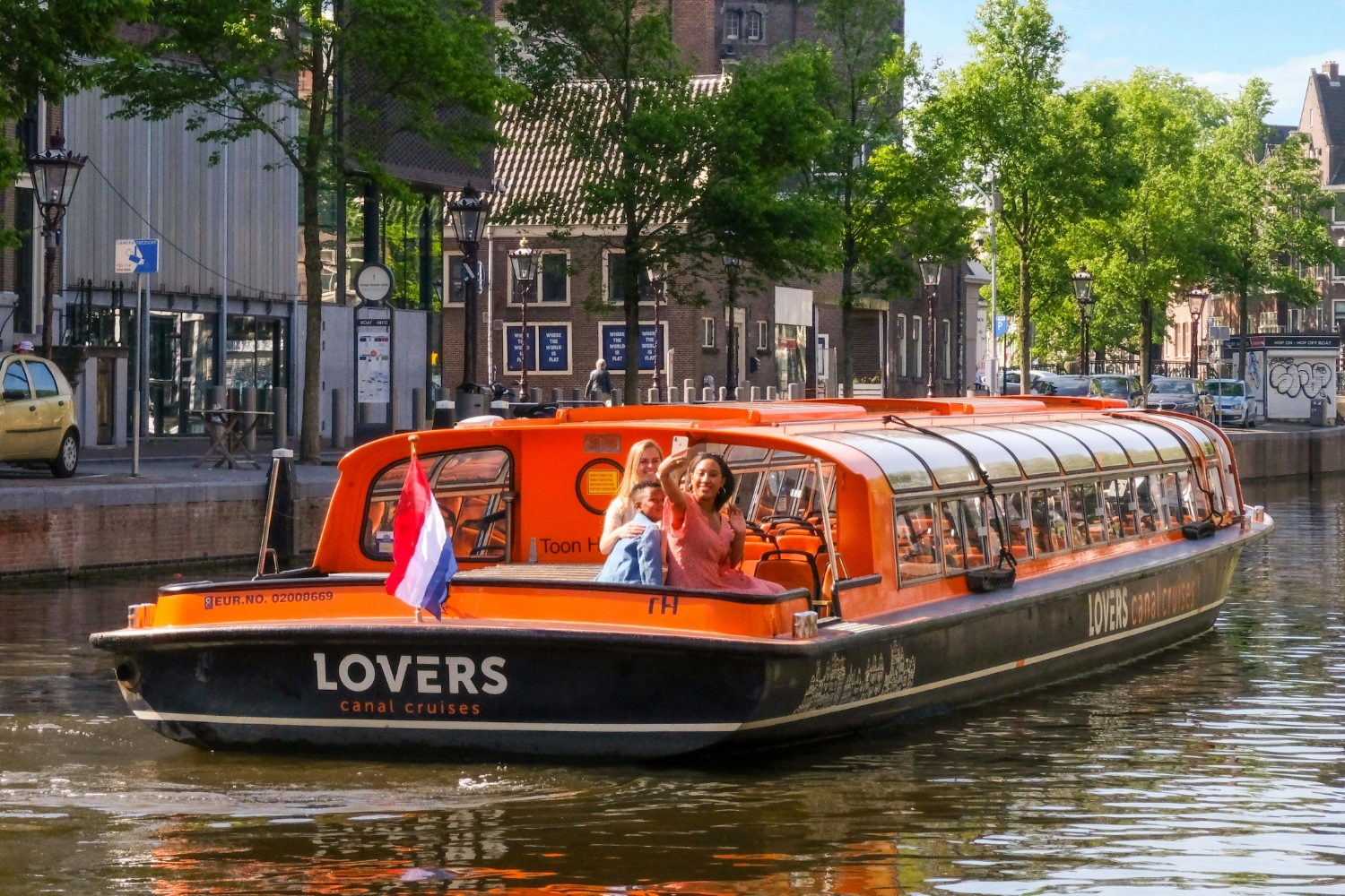 One of the existing vessels in the fleet of the company Lovers in Amsterdam.